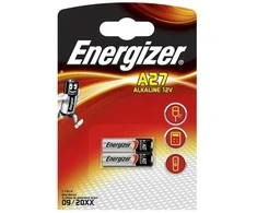 Energizer EN-639333, Vienkartinės baterijos, A27, Šarminės, 12 V, 2 vnt., 23 mAh