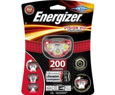 Energizer Galvos lemputė ENERGIZER Vision HD + 3 vnt. AAA baterijos, raudona