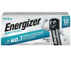 Energizer Max Plus AAA, Vienkartinės baterijos, AAA, Šarminės, 1,5 V, 20 vnt., Cd (kadmis), Hg (gyvsidabris)
