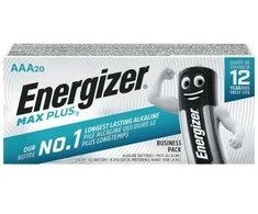 Energizer Max Plus AAA, Vienkartinės baterijos, AAA, Šarminės, 1,5 V, 20 vnt., Cd (kadmis), Hg (gyvsidabris)