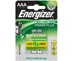 Energizer Power Plus AAA, įkraunama baterija, AAA, nikelio-metalo hidridas (NiMH), 1,2 V, 2 vnt., 700 mAh