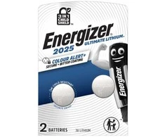 Energizer Ultimate Lithium 2025, Vienkartinės baterijos, CR2025, Ličio, 3 V, 2 vnt., Plienas
