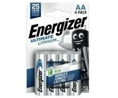 Energizer Ultimate Lithium, Vienkartinės baterijos, AA, Ličio, 1,5 V, 10 vnt., -40–60 °C