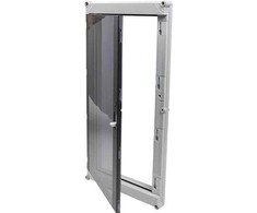 ENSTO sieninė spintelė Cubo P su atlenkiamu dangčiu priekyje be DIN dangčio, dūminės spalvos, skirta Cubo C ir P 300 x 600 mm, 300 x 600 mm korpusui