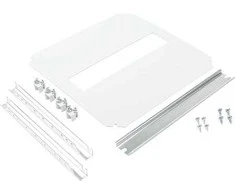 ENSTO sieninės spintelės DIN bėgelio įdėklas, profilio aukštis 14,5 mm, 1 x 12 DIN įdėklas 300 x 300 mm korpusui, pilnai sukomplektuotas