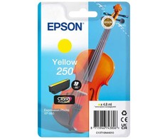 Tusz Epson 250 - 4.8 ml - Geltonas - original - opakowanie blistrowe - kartridż su tuszem - do P/N: C11CL95402