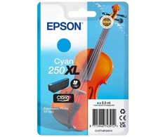 Tusz Epson 250XL - 8.9 ml - XL - Cyan - original - opakowanie blistrowe - kartridż su tuszem - fur P/N: C11CL95402