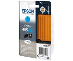 Tusz Epson Epson 405XL - 14.7 ml - XL - Cyan - original - Blister mit RF- / akustischem Alarmsignal - Tintenpatrone - fur WorkForce WF-7310, 7830, 7835, 7840, WorkForce Pro WF-3820, 3825, 4820, 4825, 4830
