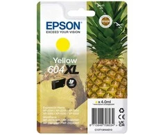 Tusz Epson Epson 604XL vienkartinė pakuotė – 4 ml – XL – geltona – originali – lizdinė pakuotė su RF / akustiniu pavojaus signalu – rašalo kasetė – skirta „Expression Home XP-2200“, „2205“, „3200“, „3205“, „4200“, „4205“, „WorkForce WF-2910“, „2930“, „2935“, „2950“