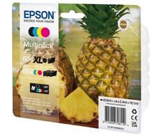 Tusz Epson 604/604XL Multipack - 4er-Pack - XL (Juodas) + Standard-Kapazitat - Juodas, Geltona, Cyan, Magenta - original - Blister mit RF- / akustischem Alarmsignal - Tintenpatrone - fur Expression Home XP-2200, 2205, 3200, 3205, 4200, 4205, WorkForce WF-2