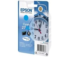 Epson Žadintuvas, vienkartinė pakuotė, žydra, 27XL DURABrite Ultra rašalo kasetė, didelės (XL) talpos, 10,4 ml, 1100 puslapių, 1 vnt.