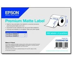 Epson Premium Matte Label - Die Cut Roll: 210mm x 297mm, 200 labels