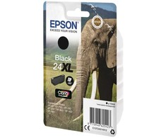 EPSON 24XL rašalo kasetė juoda didelės talpos 10 ml 500 puslapių 1 vnt. RF-AM blisteris