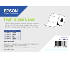 Epson Epson High Gloss Label - Continuous Roll: 102mm x 33m