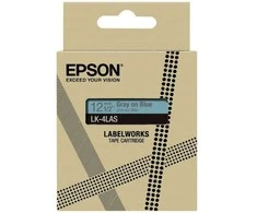 Epson „LabelWorks LK-4LAS“ – pilkas ant mėlyno fono – ritinėlis (1,2 cm x 8 m) 1 kasetė(-ės) pakabinimo dėžutė – juostos kasetė – skirta „LabelWorks LW-C410“, „LW-C610“