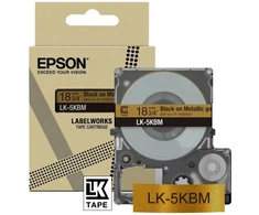 Epson LK-5KBM - Juodas - Gold - Thermal transfer - LabelWorks LW-C410 - 1.8 cm