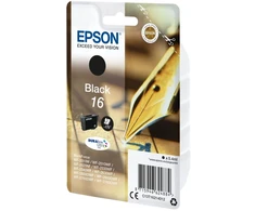 Epson rašiklių ir kryžiažodžių vienkartinė pakuotė, juoda, 16 DURABrite Ultra rašalo kasečių, standartinio našumo, pigmentinis rašalas, 5,4 ml, 175 puslapiai, 1 vnt.
