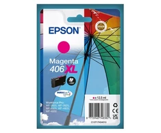 Epson Vieno pakelio magenta 406XL skėčio formos DURABrite Ultra rašalas, didelės (XL) talpos, magenta, 12,5 ml, 1 vnt., 1200 puslapių, vienas pakelis