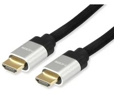 Equip 119381 HDMI 2.1 itin didelės spartos kabelis, 2,0 m, 8K/60Hz, 4K/120Hz, 2 m, HDMI Type A (standartinis), HDMI Type A (standartinis), 48 Gbit/s, garso grąžinimo kanalas (ARC), juodas