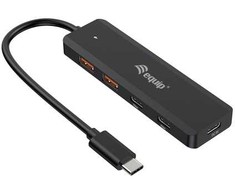 Equip USB šakotuvas USB šakotuvas 4 prievadų 3.2/C->2xUSB-C 2xUSB-A 10Gbps o.Netz.sw
