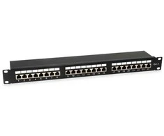 Equip Įrengti Patchpanel 24x RJ45 Cat6 19" FTP 1HE ISO/IEC hellgrau