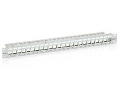 Equip Equip Patchpanel 24x Cat6 19'' FTP 1HE Keystone Montage gr