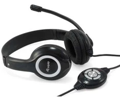Equip Stereo USB Ausinės, su laidu, Calls/Music, 20 - 20000 Hz, 175 g, Ausinės, Juodas