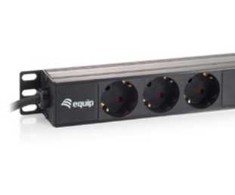 Equip Listwa zasilająca 10'' 1U, 3 złącza Francuskie, 250V, max 3500W (333302)