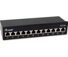Equip Patchpanel 12x RJ45 Cat6A FTP 1HE Premium juodas