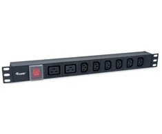 Equip Steckdosenleiste 19(1HE)8fach IEC C20 1.8m Alu. Sch
