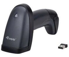 Skaitytuvas kodów kreskowych Equip Barcode Omnidirectional lazerinis Kabelis USB 1D2D juoda