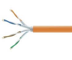 „Equip 404553“ oranžinis 1000 m Cat7 S/FTP (S-STP) tinklo kabelis