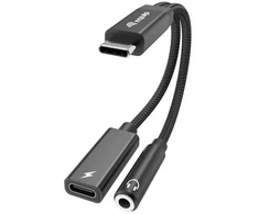 Adapteris USB Equip USB-C-> 3-Pin 3.5mm St/Bu DAC 0.12m juoda (133470)