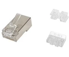Equip Equip 121147 RJ-45 kištukas Satininis plienas, skaidrus