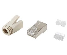 Equip Equip 121182 wtyczka RJ-45 Nerūdijantis plienas, Permatomas, Baltas