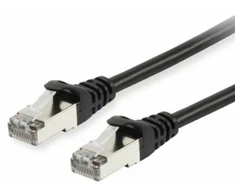 Equip Cat.6A S/FTP Komutacinis kabelis, Juodas, 25 m, Cat6a, S/FTP (S-STP), RJ-45, RJ-45, Juodas