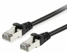 Equip Cat.6A S/FTP Komutacinis kabelis, Juodas, 25m, 25 m, Cat6a, S/FTP (S-STP), RJ-45, RJ-45, Juodas