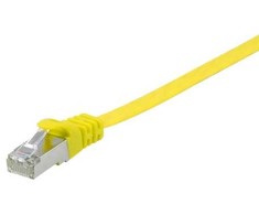 Equip Equip Patchkabel Cat6A U/FTP 2xRJ45 10.00m gelb Flach LSZH