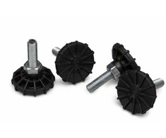 Equip kojos serverių spintoms 4 vnt. 60mm juoda