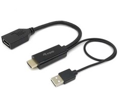 Equip HDMI į DisplayPort adapteris, 0,15 m, HDMI Type A (standartinis), DisplayPort, vyriškas, vyriškas, tiesus
