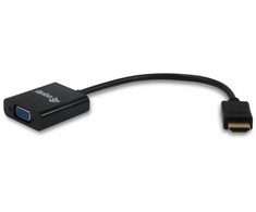 Equip HDMI į HD15 VGA adapteris, HDMI Type A (standartinis), VGA (D-Sub), vyriškas, moteriškas, tiesus, tiesus