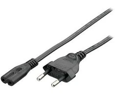 Equip Stromkabel 2pin Euro ->C7 St/Bu juodas 1.80m PVC Polybeutel