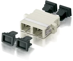 Adapteris AV Equip 156145 SC 12 vnt šviesolaidinis adapteris. Kremas