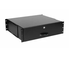Equip Equip stalčius 19" serverių spintelėms 3U, rakinamas juodas