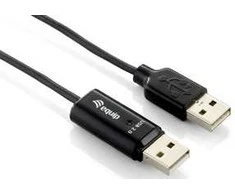 USB kabelis Equip USB-A - USB-A 1,8 m Juodas (133339)