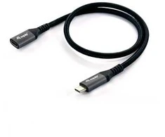 Kabelis USB Equip USB-C - USB-C 1 m Juodas (128371)