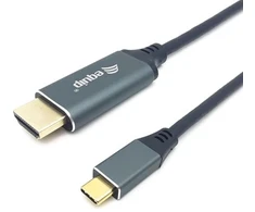 Equip USB-C į HDMI kabelis, M/M, 3,0 m, 4K/60Hz, 3 m, USB Type-C, HDMI Type A (standartinis), vyriškas, vyriškas, tiesus