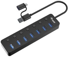 HUB USB Equip Equip USB-Hub 7-Port 3.2 ->7x3.2 5Gbps m.įkroviklis sw