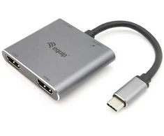 Equip Adapteris USB-C->2xHDMI,3.2Gen1 100W PD,USB-C MST Adapte