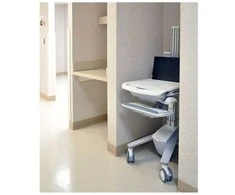 Ergotron StyleView EMR Nešiojamas kompiuteris Cart, SV40, Multimedia cart, Aliuminio, Pilkas, Baltas, Aliuminio, Plastic, Nešiojamas kompiuteris, 8.2kg, 43.9 cm (17.3")
